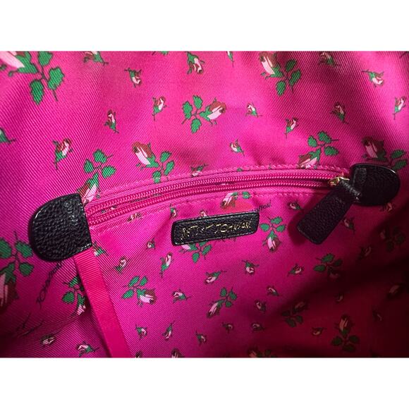 VTG Betsey Johnson Embossed Rose Tote – Y2K Chic Meets Edgy Romance - Picture 8 of 9
